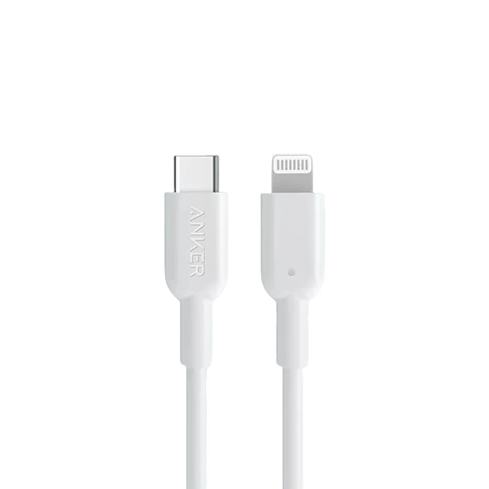 Anker powerline ii usb c till lightning-kabel 3a snabbladdningskabel mfi-certifierad för iphone 14 13 12 14 pro max datasynkroniseringskabel: Beige / 0.75m