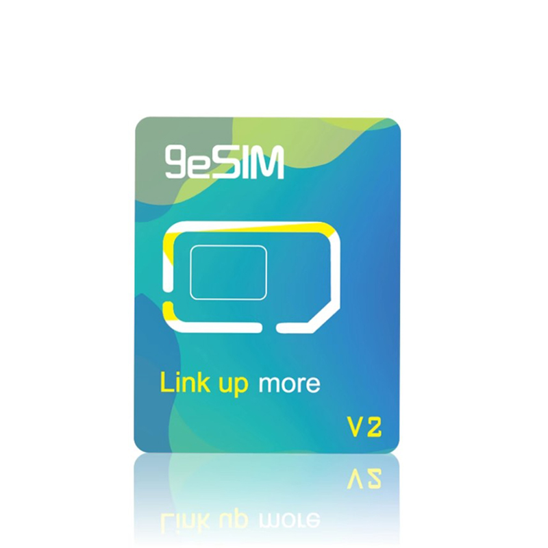 9 esim, esim till sim-kortadapter för android, iphone 15 14 iphone 16 pro max, avtagbar euicc esim sim-omvandlare: Guld-