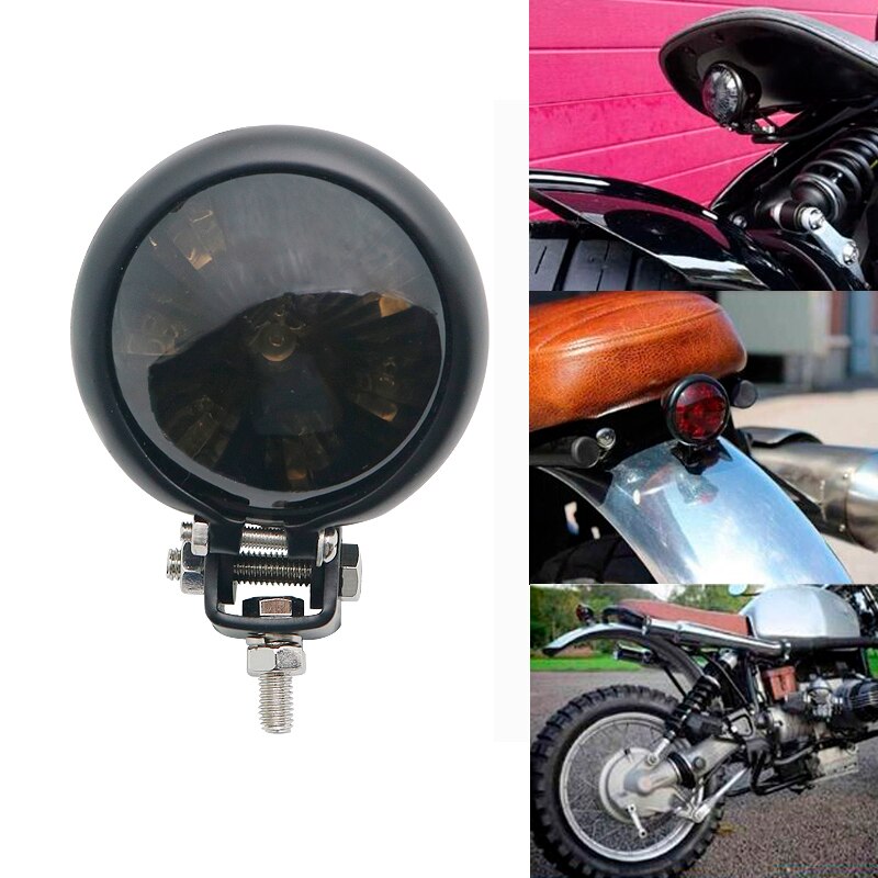 Waterdichte Achterlicht Moto Rcycle Led Rood Stop Signal Remlicht Voor Bobber Chopper Cafe Racer Moto 12V