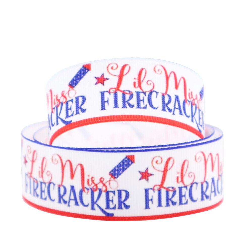 Festival Theme July 4th Celebrate Grosgrain Ribbon Polyester Ribbon 5 yards,DIY Handmade Materials For Crafts Wrap,5Yc9276: 1065274002