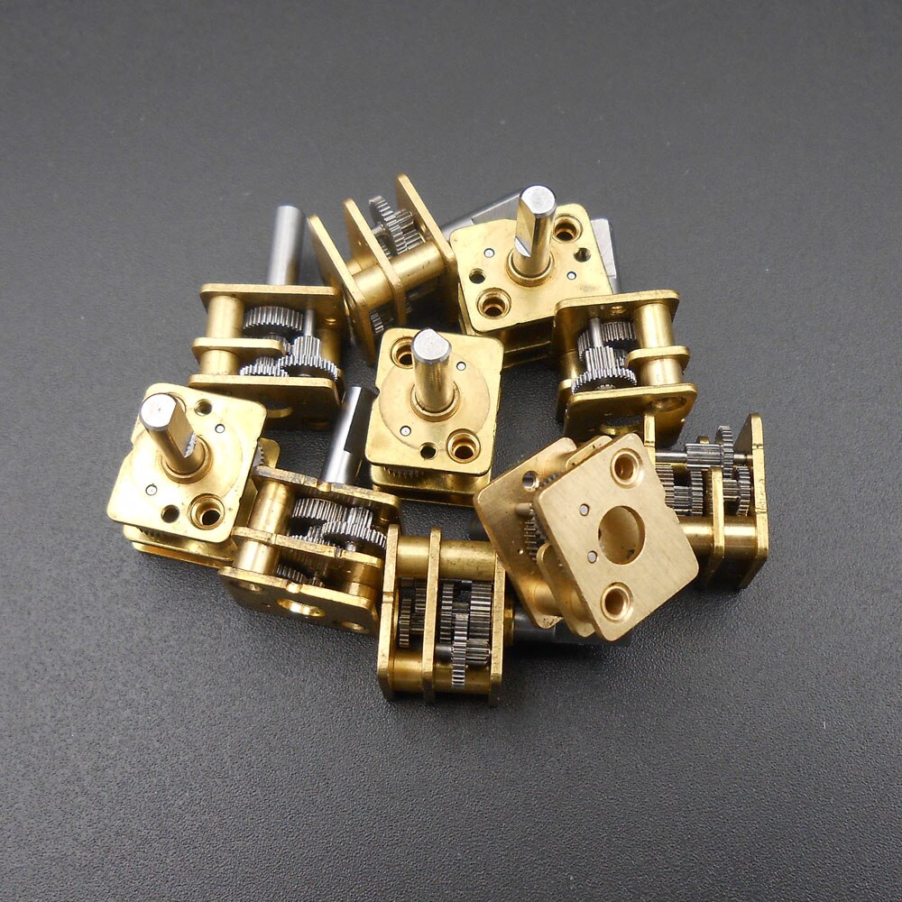 10 stk alle metal gear reduktion  n20 reduktion gearkasse gearkasse dia .3mm aksel diameter 3mm 12 mmx 10 mmx 19mm 4g gør det selv tilbehør  *ck002