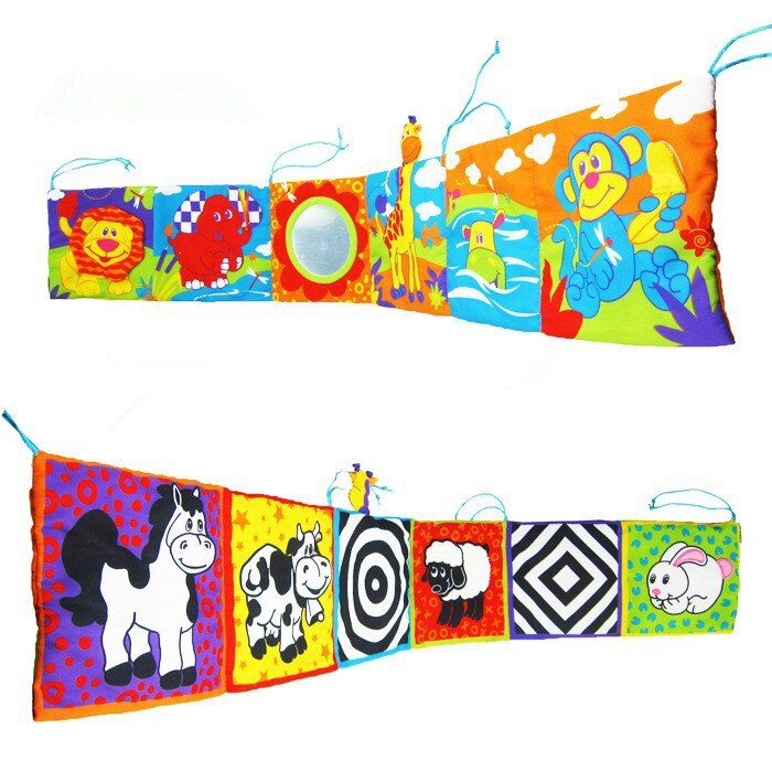 4-6 months Multi Animal Bumper pad Toys knowledge around multifunction fun and colorful bed Baby bedding YYT080