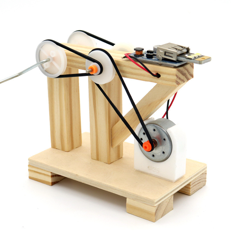 freundlicher Physik lernen Bildung Bausatz DIY Hand Generator Modell Holz Wissenschaft Experiment pädagogisches Spielzeug Dampf Schule Projekt