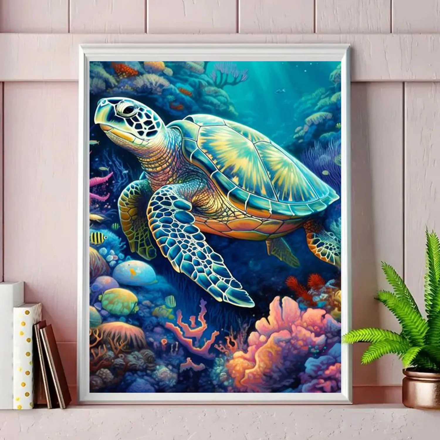 1pc Verf op nummer Kit voor volwassenen Beginner op canvas, schildersets voor volwassenen, doe-het-zelf-hobby's voor vrouwen, frameloos