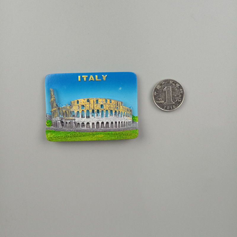 World Fridge Magnet Fridge Magnets Venice Milan Italy Rome Florence Fridge Magnet Sticker World Travel Souvenir Magnetic: Square Colosseum