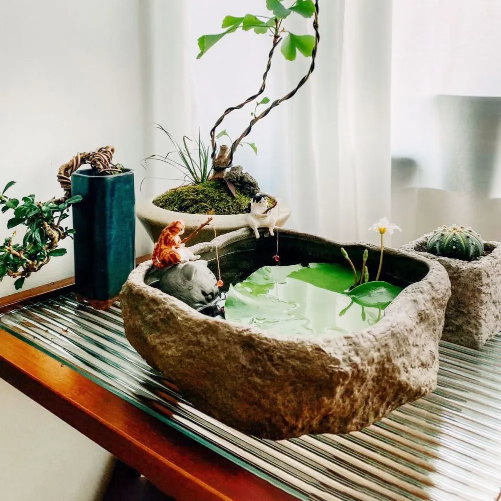 Vissen Kat Aquaria Decoraties Aquarium Hangbaar Landschap Aquarium Kat Vissen Ornament Thuis Aquarium Decor