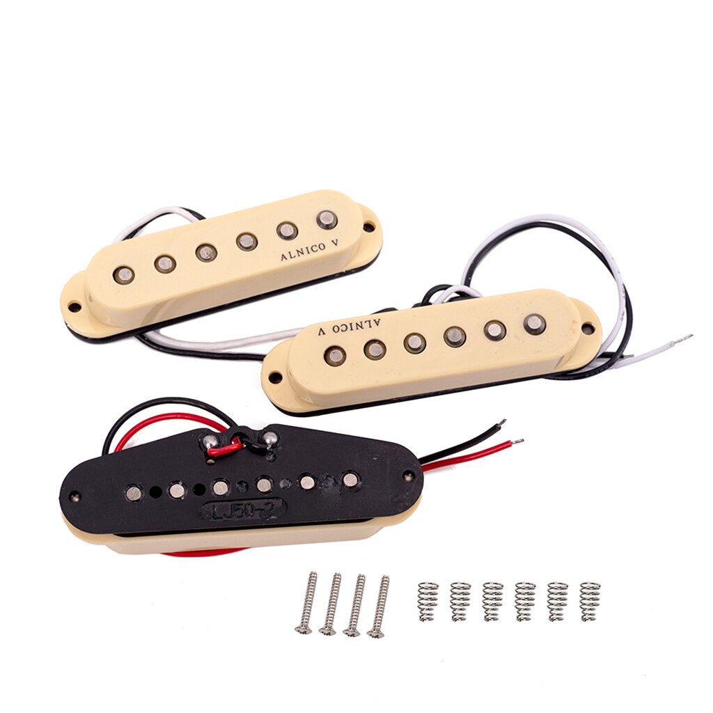 Alnico v kitaran soitin yksikelainen humbucker mikrofoni kaula keskisilta setti st beigelle sähkösinglguitar osat tarvikkeet