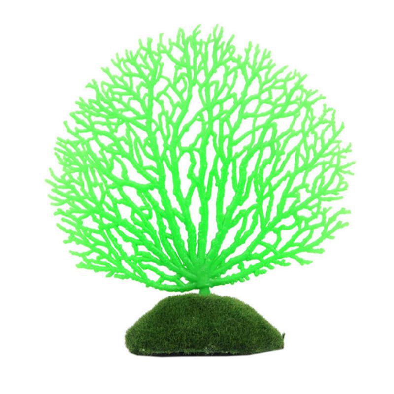 Aquariumdecoratie siliconen kunstmatig koraal aquarium zee kunstmatige plantendecoratie decoratief landschap aquarium accessoires: Groente