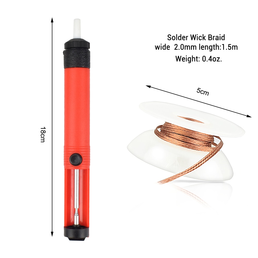 NEWACALOX Red EU/US 220V 60W Adjustable Temperature Electrical Soldering Iron Kit SMD Welding Repair Tool Set Tool Box 25pcs/lot