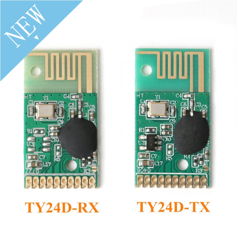 2,4G Sender und Empfänger Modul Kit Drahtlose Fernbedienung Modul TY24D 6 Kanal Übertragung Empfang Control Abstand