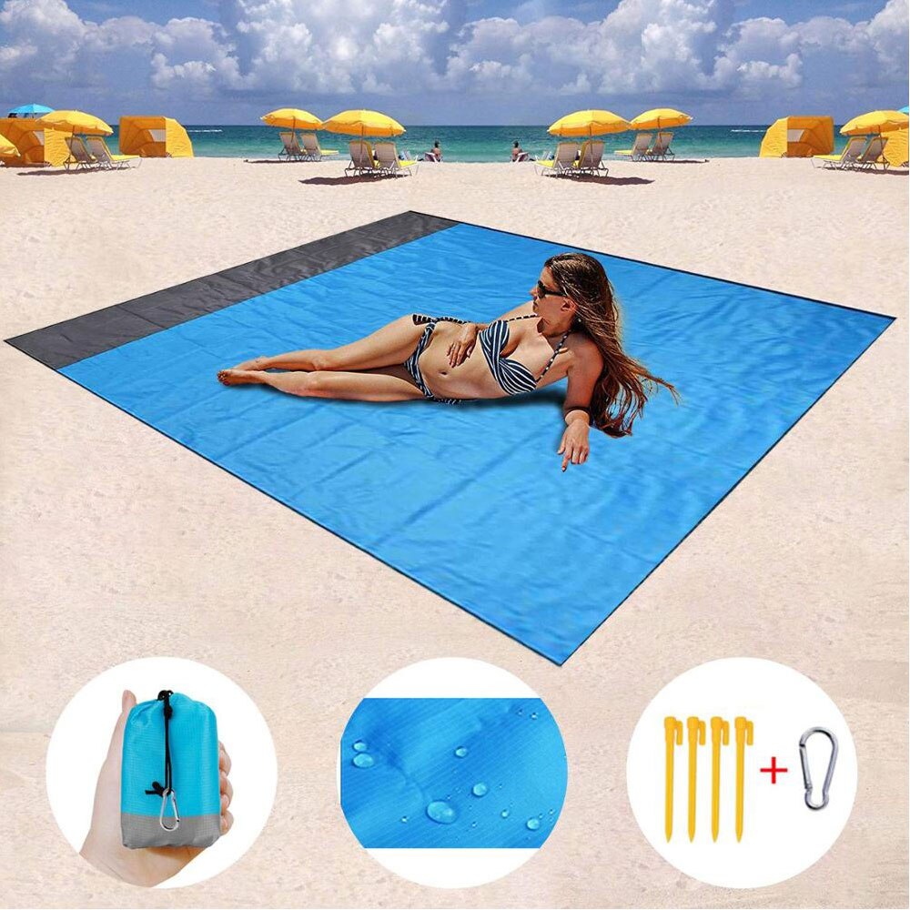 Waterproof Beach Mat Outdoors Portable Lightweight Foldable Picnic Blanket Camping Ground Mat TentsCamping Mattress