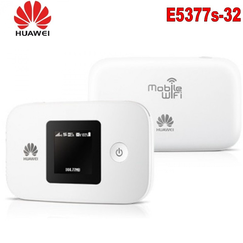 Ulåst huawei  e5377 4g lte cat 4 150 mbps router lomme trådløs wifi hotspot mobil mifi 1500 mah batteri 10 brugere