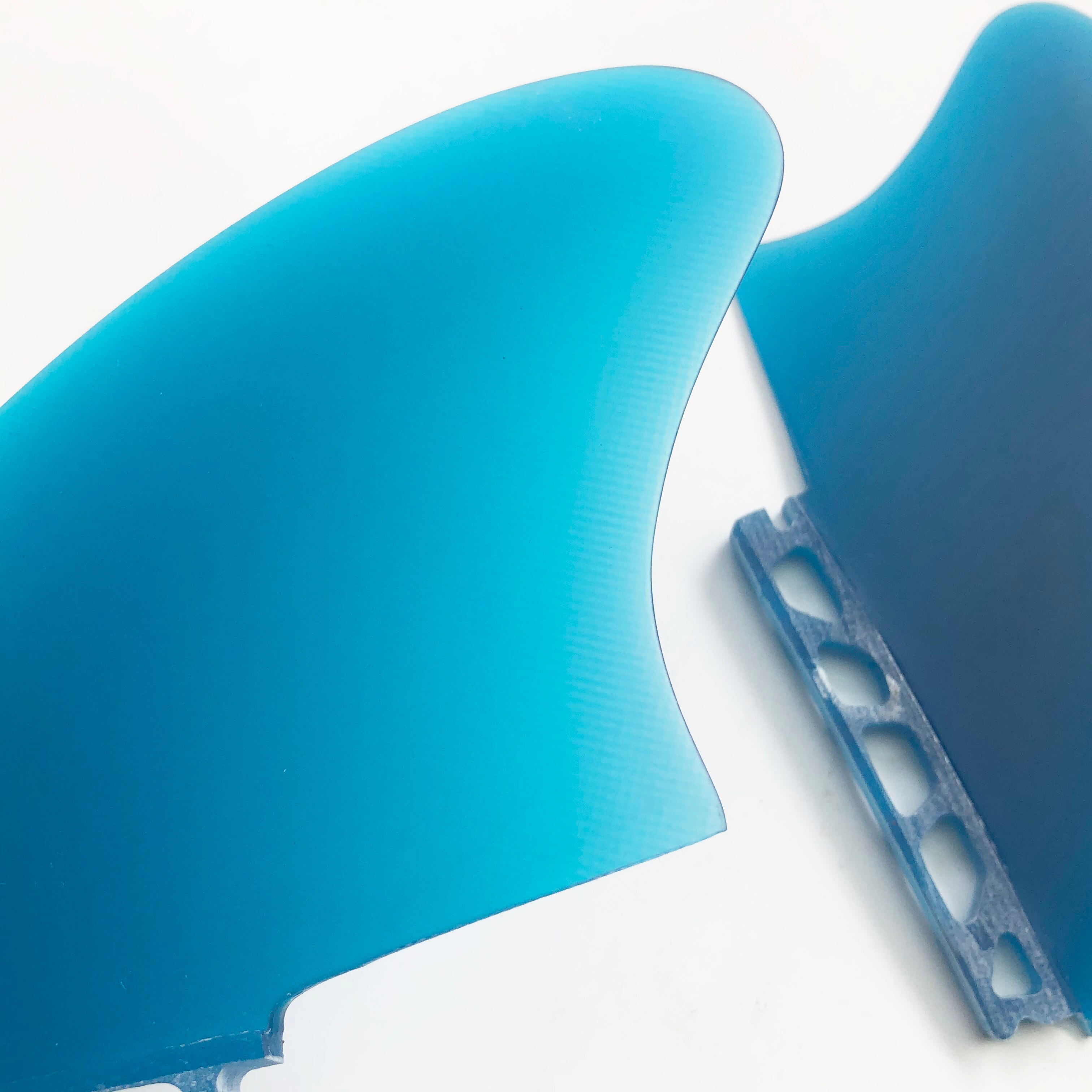 Surfboard Handmade Fiberglass Twin Keel Fins Short Retro Fish Board Fins For Surfing: 019C