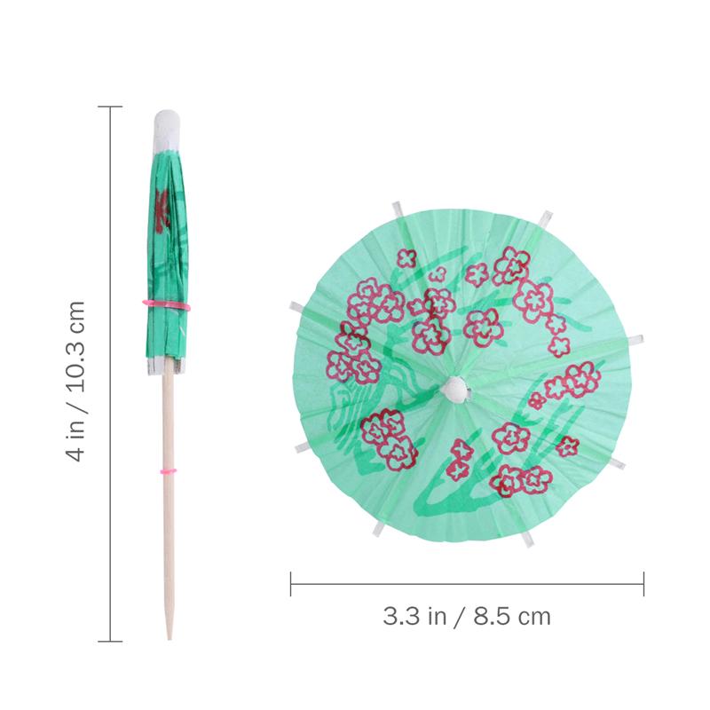 144 Pcs Cocktail Parasol Drink Umbrellas Paper Parasol Picks Cocktail Stick For Drinks Hawaiian Party And Pool Party Supplies