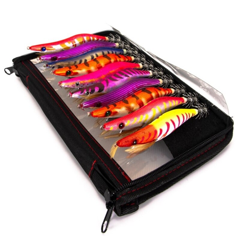 Lot d&#39;appâts pour la pêche, pack de leurres pour attraper des poissons comme les calamars, les poulpes, les seiches, les crevettes, yeux 3D, 10 pièces