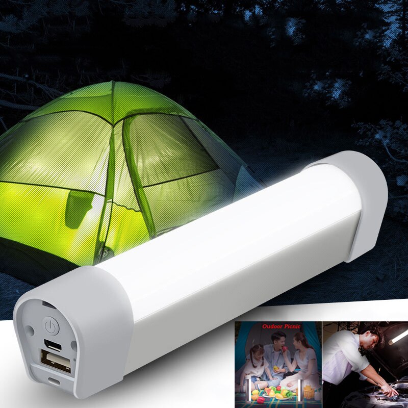 Buiten led lantaarn 18650 draagbare kampeerlampen usb oplaadbare zaklamp werklamp met magneet waterdichte hoofdlamp