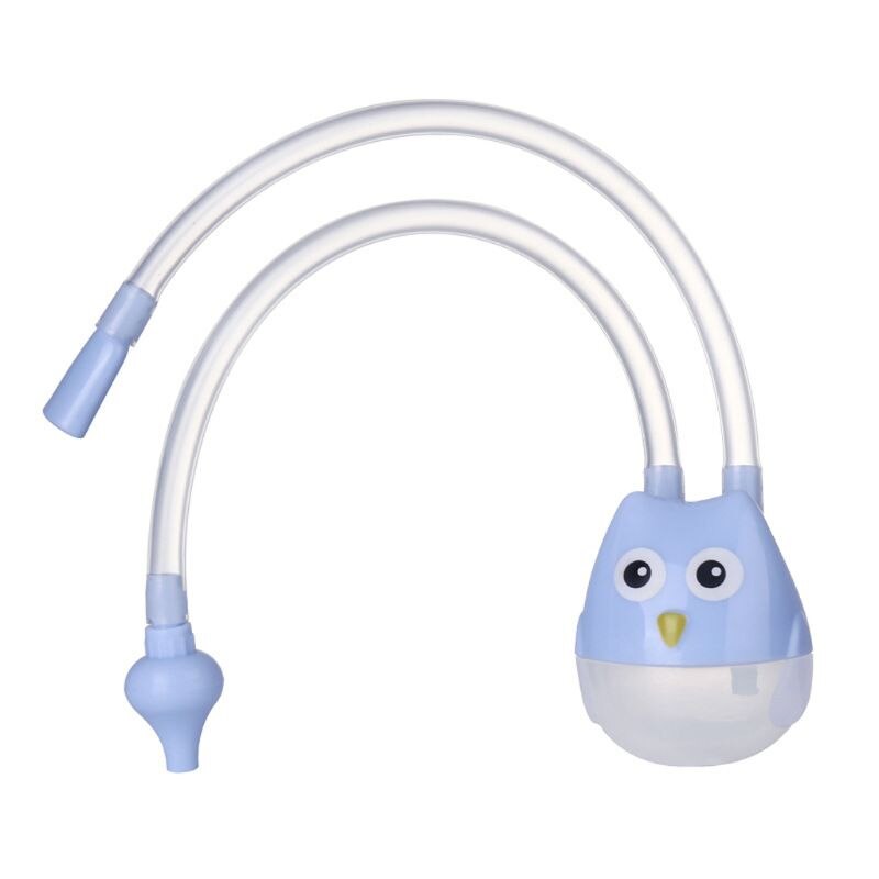 Baby nasal sugesuger aspirator næse renere suger suge værktøj beskyttelse baby mund suges aspirator: Blå