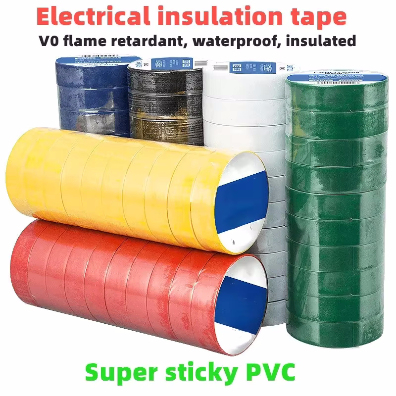 10 Stuks, Elektrische Tape, Isolatietape Elektrische Tape Ultradunne En Ultraklevende Pvc Waterdichte Tape 1 Rol Van 3 Meter
