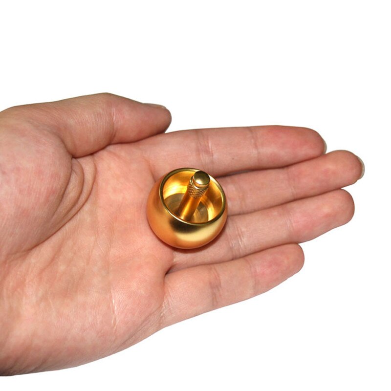 1Pcs Metalen Flip Over Top Gyro Spinning Top Speelgoed Kids Educatief Speelgoed Automatische Flip Metalen Textuur Speelgoed Kids classcal Speelgoed