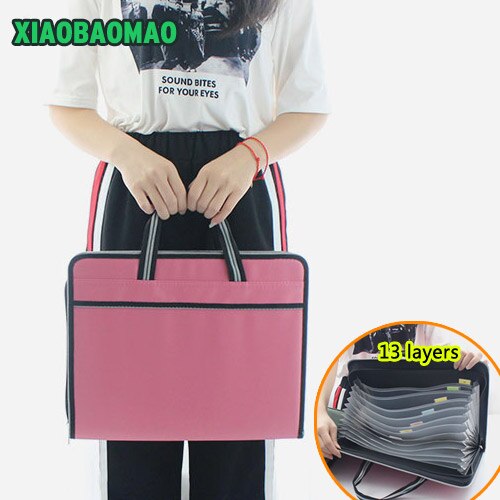 Oxford cloth waterproof Expanding Wallet Convenient Category Management folder rectangular folders package shape Expanding Walle