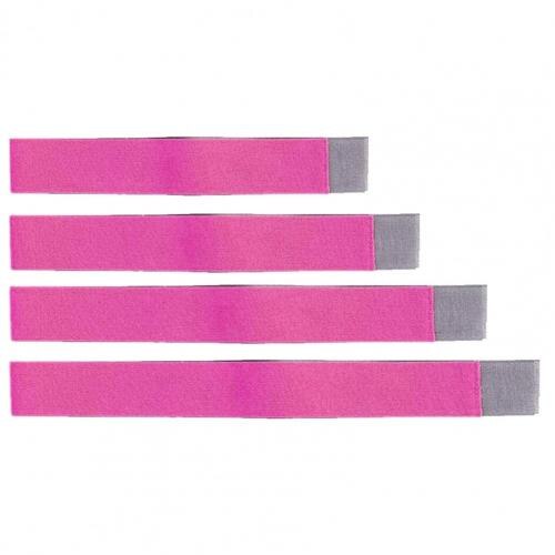 Correa organizadora de estiba de maletero de coche, vendaje elástico fijo, Banda adhesiva mágica, accesorios interiores, cinturones tensores para carga, 4 Uds.: Pink