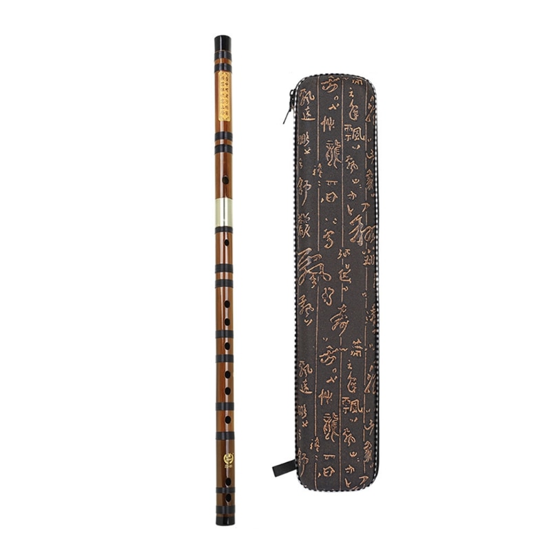 Professional Bamboo Flute - C, D, E, F, G Keys - Open Hole Design - Bitter Bamboo