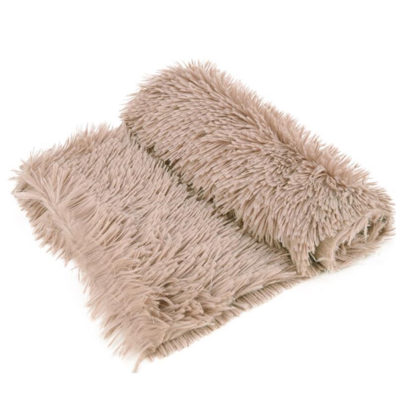 Pasgeboren Baby Faux Fur Foto Prop Deken Baby Slapen Inbakeren Dekens