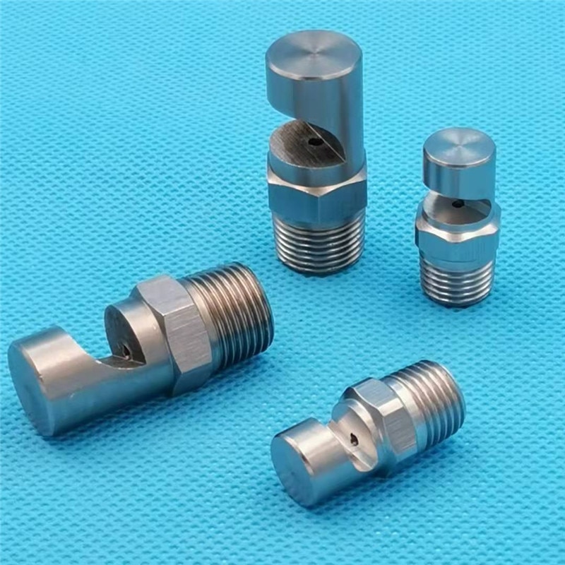 Deflected wide-angle low pressure flat fan nozzle,wide angle foodjet water curtain nozzle,large flow fan spray for descaling