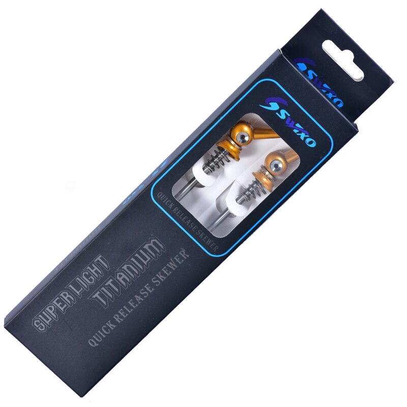 1 Pair Bicycle Bike Wheel Hub Quick Release QR Front Rear Axle Skewer 49g Red Black Titanium alloy Bicycle Skewer SWTXO