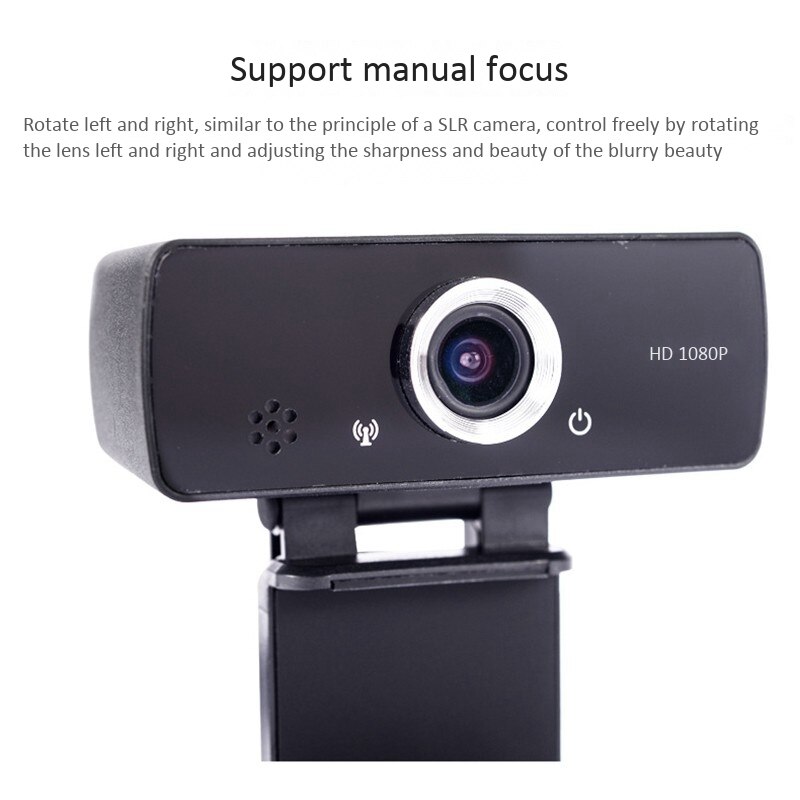 2K HD Focus Camera Webcam for PC Laptop Auto Built-in Microphone High-End Video Call Camera