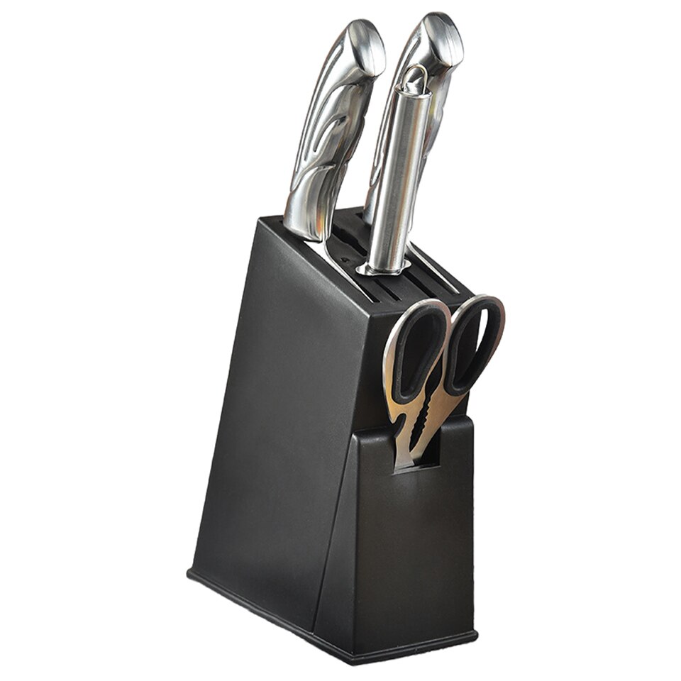 Porte-couteau de cuisine, bloc de rangement , étagère de vidange, présentoir de couteaux de Chef, noir