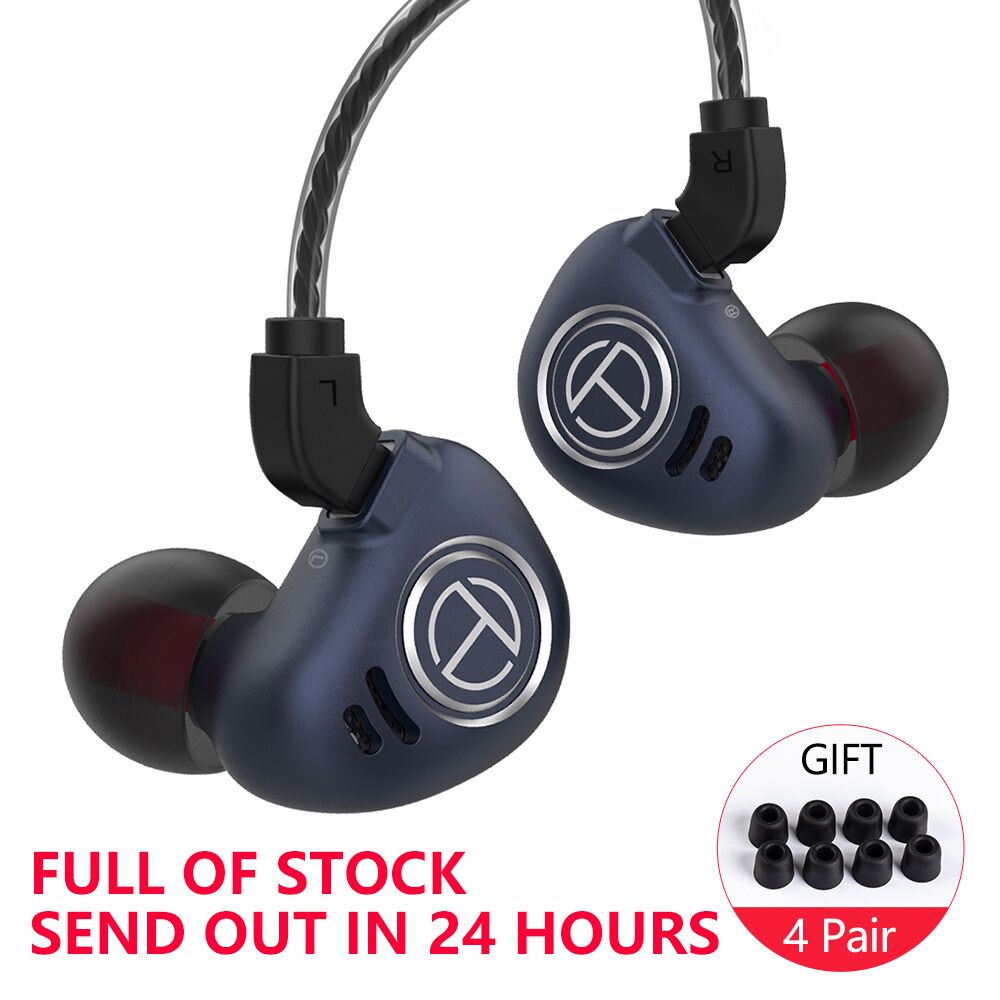 TRN V90 1DD + 4BA pilote hybride dans l'oreille écouteur HIFI moniteur en cours d'exécution Sport écouteur avec 2PIN détachable TRN V90 BA5 VX M10 STM