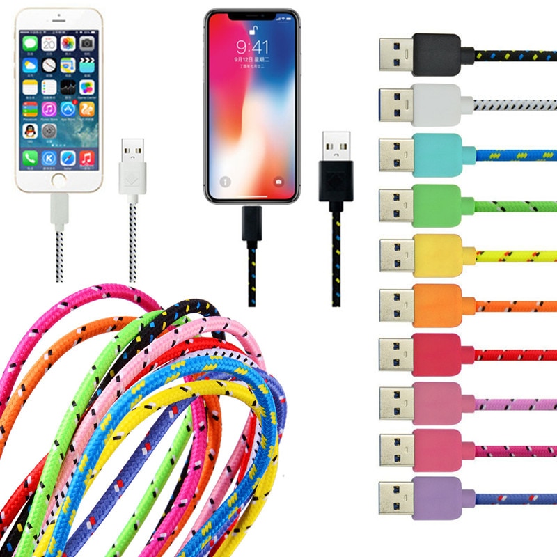 1m 2m 3m USB Ladekabel Für iPhone 7 8 Plus X XS Max XR Schnelle Ladung USB Daten Kabel Für iPhone 5 5S SE 6 6S Plus Ladegerät Draht
