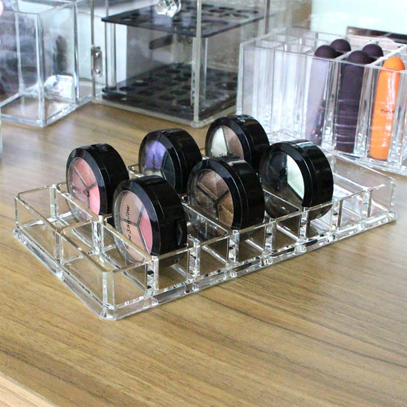 Transparante 16- rooster losse poeder opbergdoos acryl lippenstift displayrek