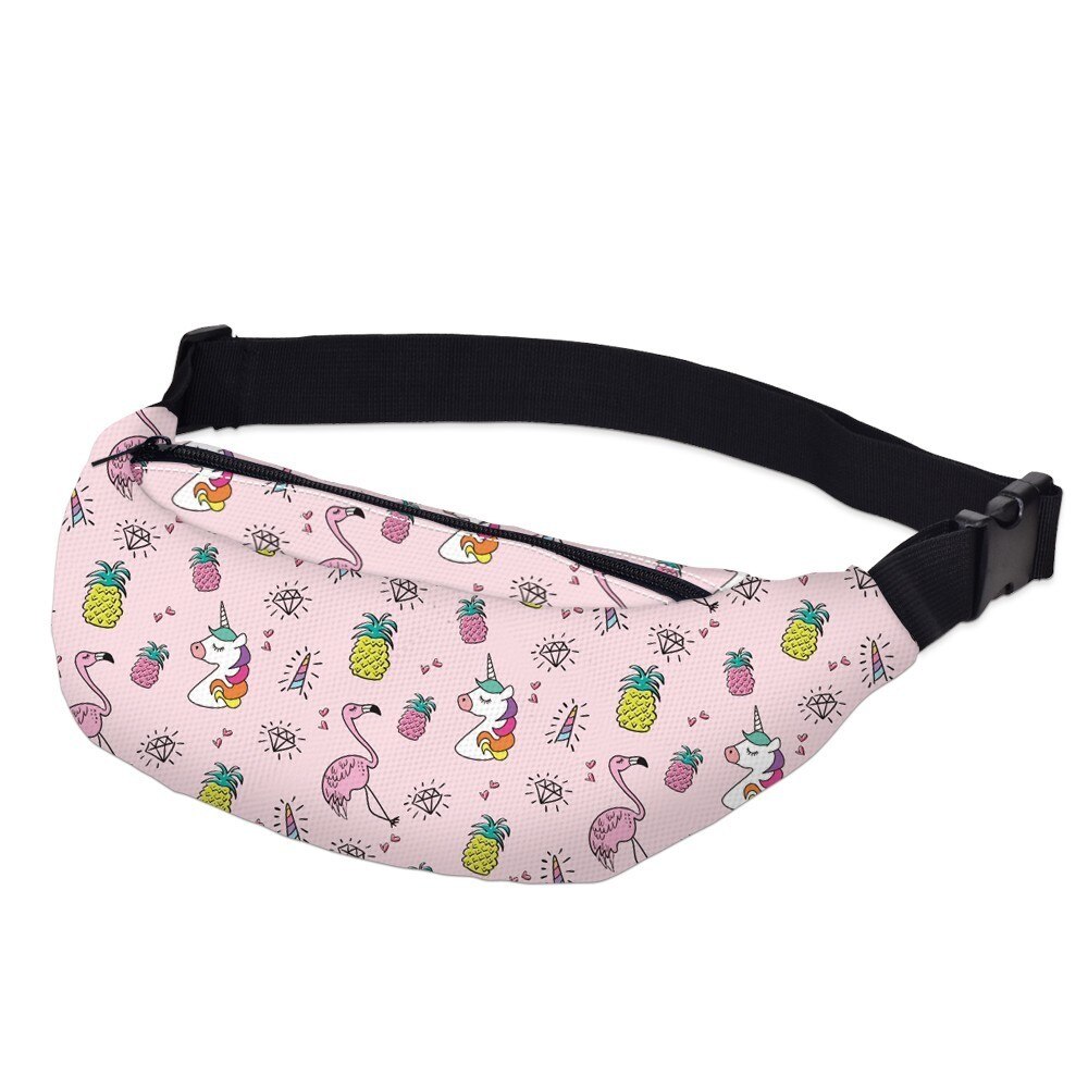 Deanfun Printing Space UFO Alpaca Fanny Pack Woman Waterproof Llama Waist Pack Man Bum Bag Women for Travel YB-49: YB-50-00041