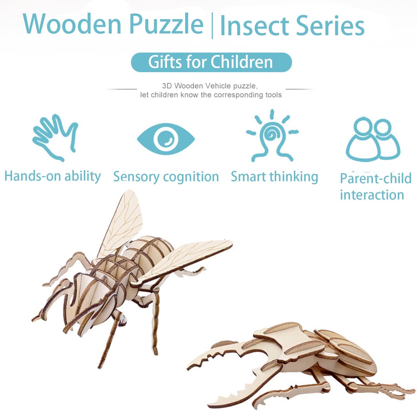 DIY 3D Wooden Puzzle Model Animal Montessori Toys for Children Crafts Dachshund Skeleton Assembly Set for Kids Adults Teens