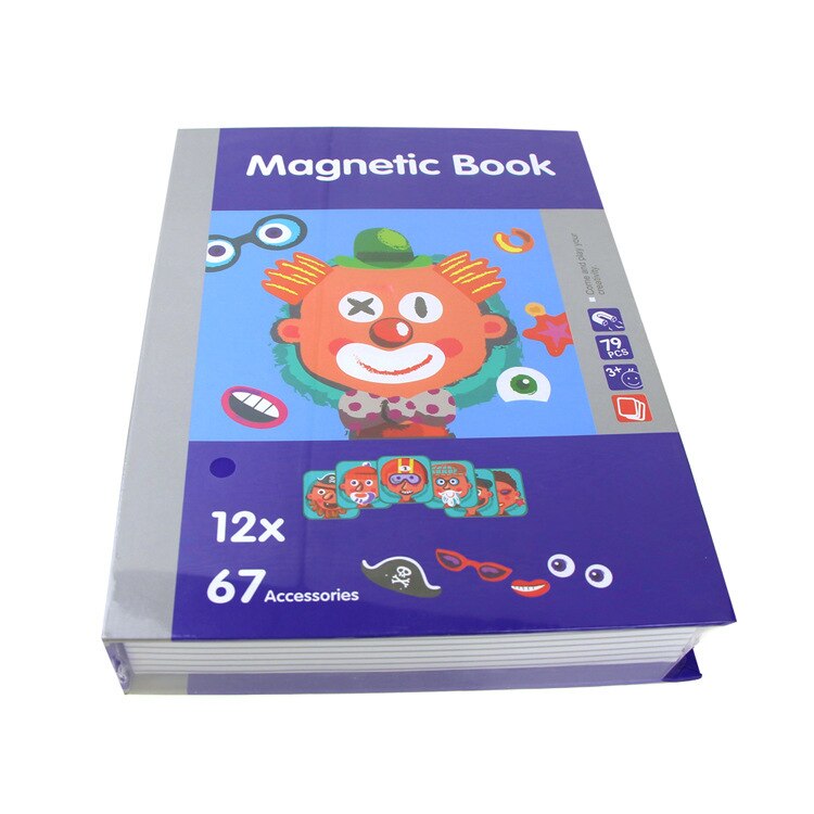 3D Puzzle Jigsaw Coolplay Intelligente dei bambini Libro Magnetico di Formazione Del Gioco Giocattoli Educativi per I Bambini Regalo Di Natale: characters