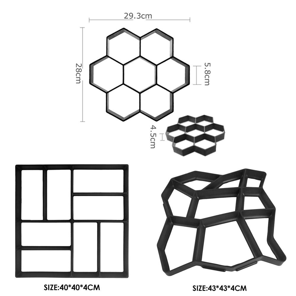 DIY Handmatig Bestrating Cement Baksteen Steen Tuin Lopen Bestrating Mal Path Maker Road Beton Mallen Bestrating Mal