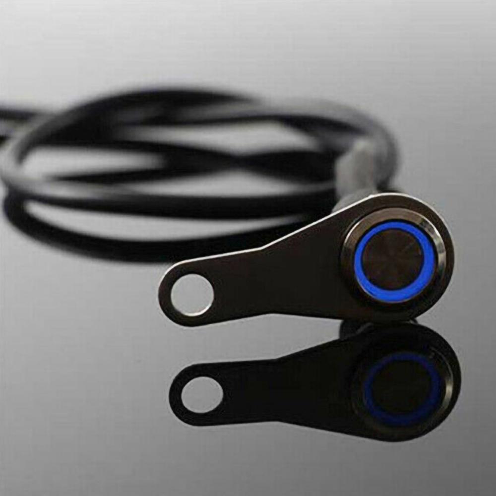 1pcs Stainless Steel LED Motorcycle Switch ON-OFF Handlebar Adjustable Mount Waterproof Switches Button DC12V Fog Light
