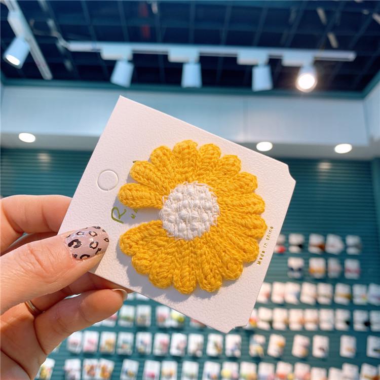 Frühjahr Neue freundlicher Blume Haarnadel Mädchen Gänseblümchen Bb Clip eins Knaller Haarnadel Koreanische Haar Trimmen Clip Baby Mädchen Haar Stifte: 1