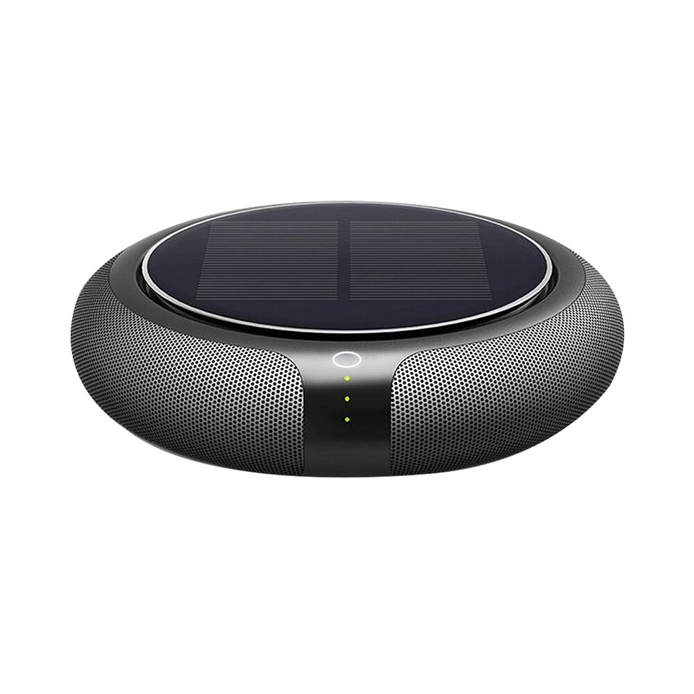 Solar Air Purifier Vehicle-mounted Negative Ion Generator Air Cleaner Anion Ionizer Generator Fresh Air (Black): Black
