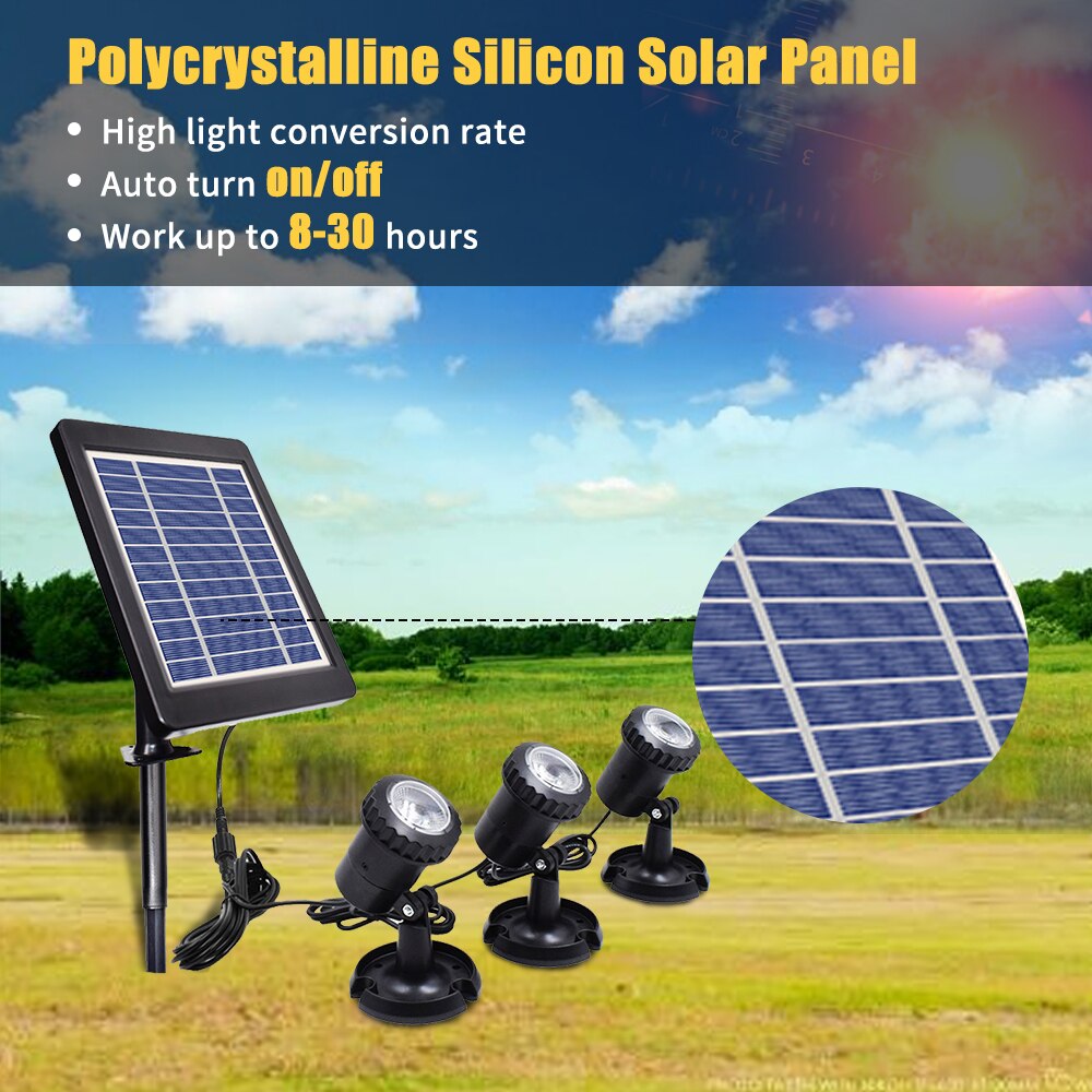 Led Zwembad Verlichting Waterdicht Zonne-energie Vijver Licht Pathway Loopbrug Gazon Achtertuin Verlichting Outdoor Security Landscapelamp