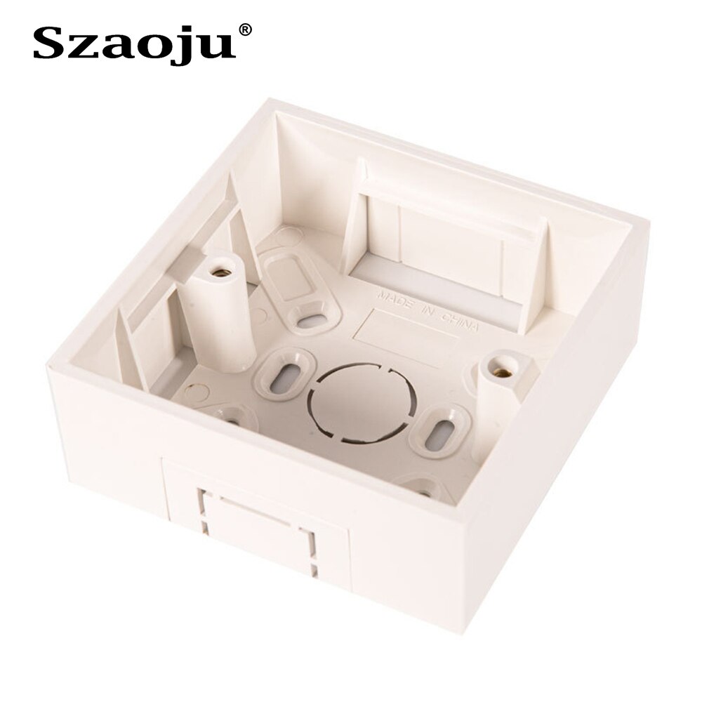 Szaoju 86 Junction Box, European, British, Wall Socket, Switch Mounting Box, Flameproof Plastic Box 146 * 86mm, 86*86mm: 86 model