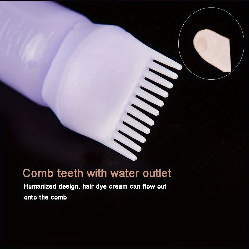 2pcs/Set Silicone Hair Comb With Root Comb Applicator Bottle Set Hair Oil Applicator Shampoo Brush Salon hair styling tools