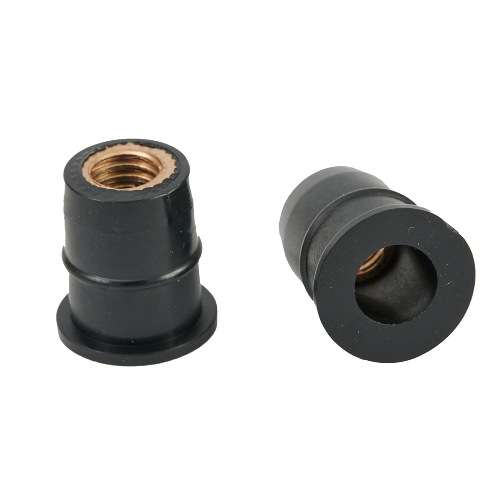 10Stck Universal- Gummi Muttern 6mm M6 Neopren Muttern Dämpfer Tafel Befestigung Motorrad Windschutzscheibe Gummi Niet murmeln mit Zubehör