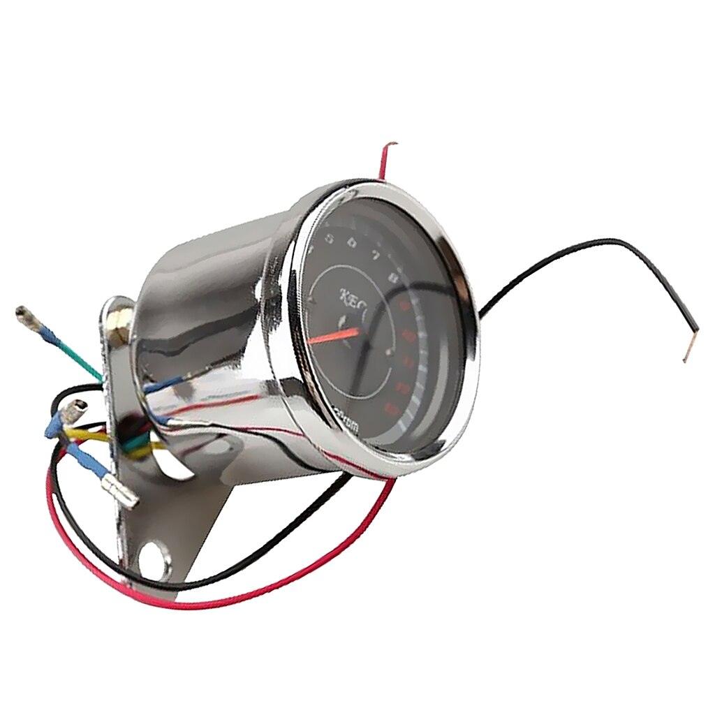 Universal- Motorrad Tachometer Tachometer Kilometerzähler Messgerät w/Nachtlicht