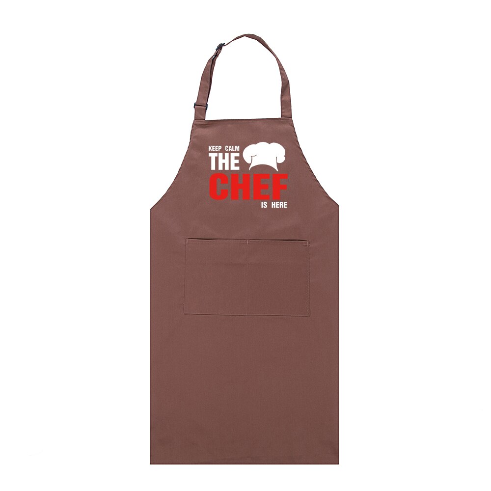 Chef Apron Food Service Uniforms Funny Printed Adjustable Halter Long Aprons Restaurant Hotel Kitchen Cafe Chef Workwear: Coffee