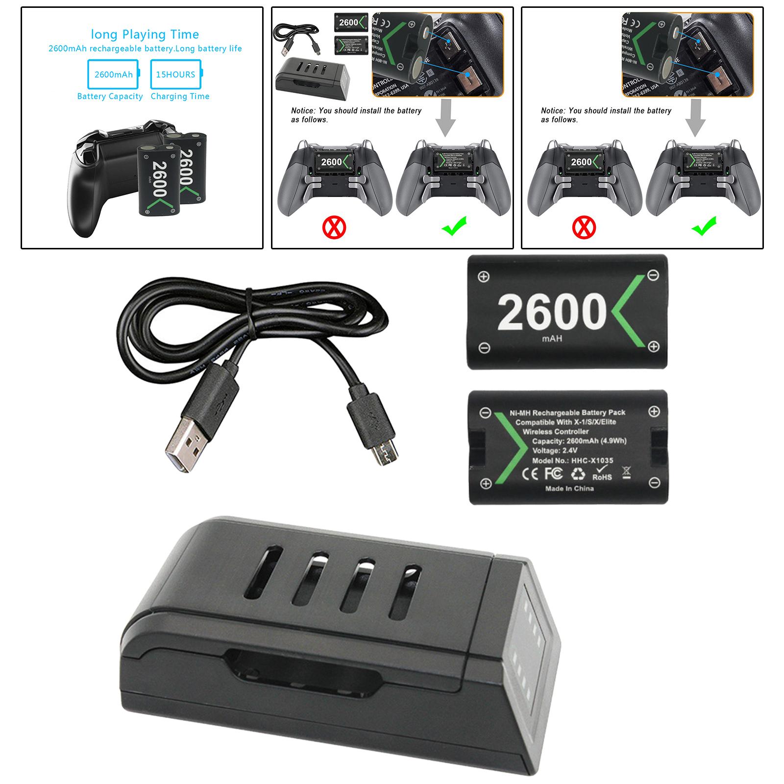 Controller Charger Oplaadbare Batterijen 2 Pack Wireless Dual Charging Station Voor Een Gaming Controller Accessoires
