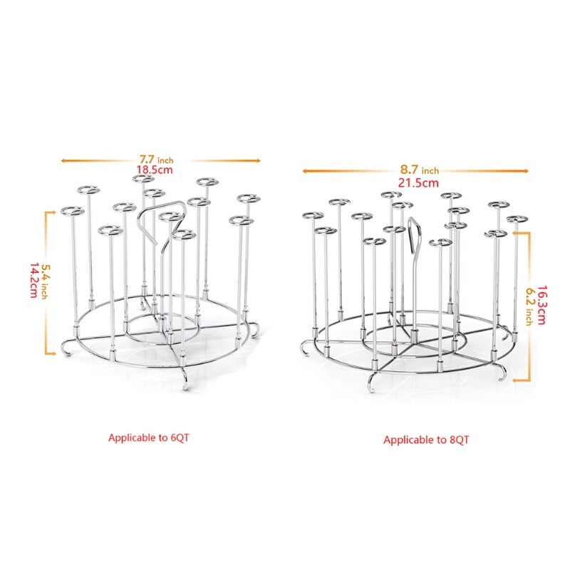 Air Fryer Accessory Vertical Chicken Grill Rack for Pressure Cooker Holder Tool