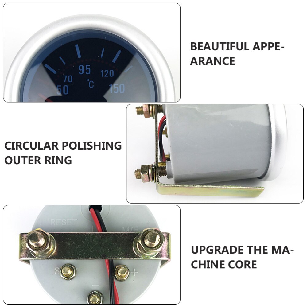 1pc 2V Oil Temperature Gauge 52mm Auto Car Oil Temp Gauge Oil Temp Tester